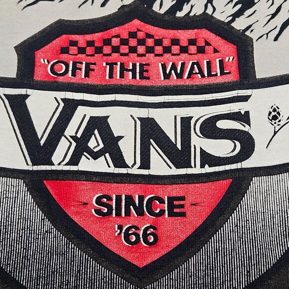 Vans California Original "Off The Wall" Graphic T-Shirt Size Small Black - Picture 5 of 13